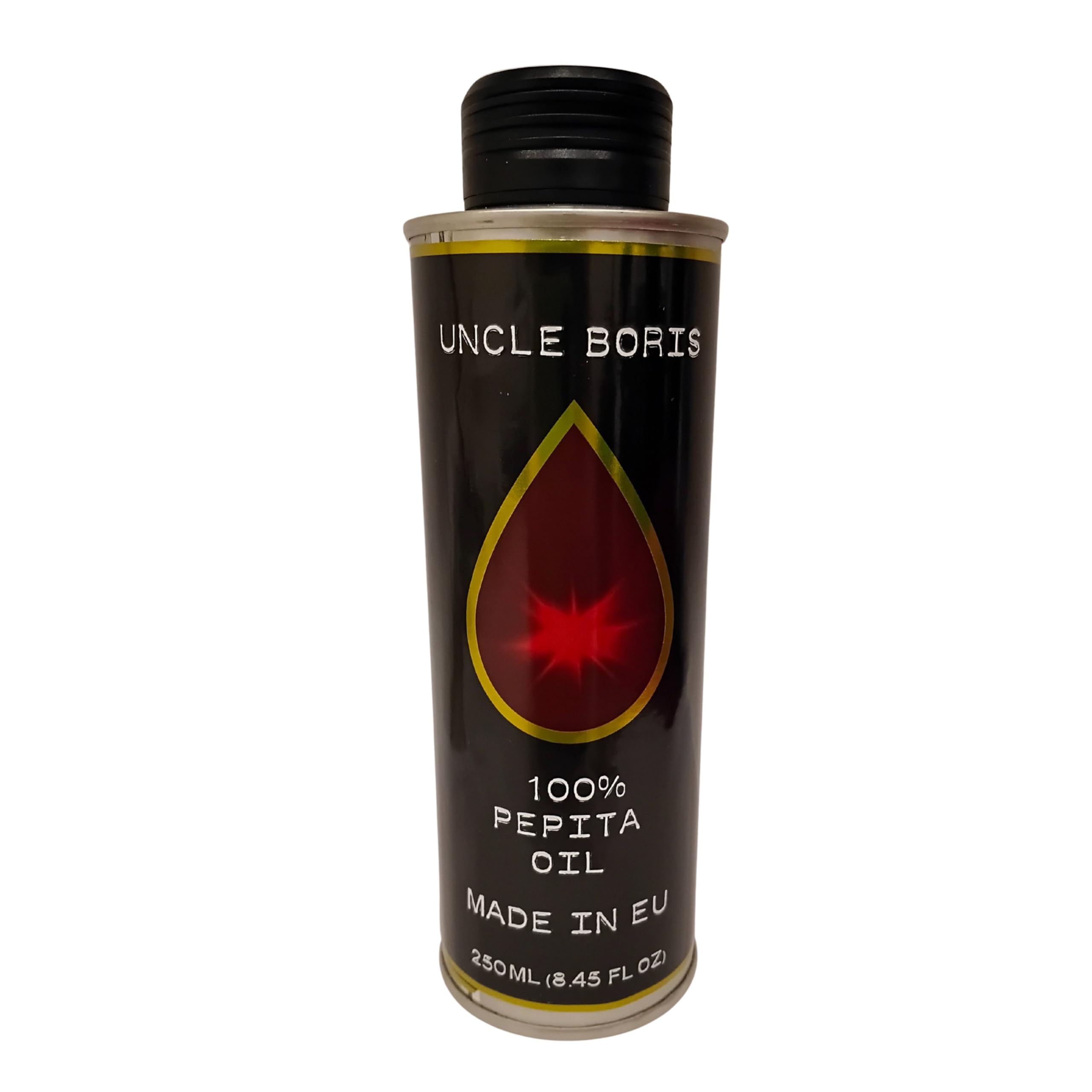 Dalmatia Oil – 'Uncle Boris' Premium Cold-Pressed Pumpkin Seed Oil (250ml) - Traditional Mitteleuropa Pepita Oil, Rich, Nutty Flavour, Nutrient-Dense Superfood.