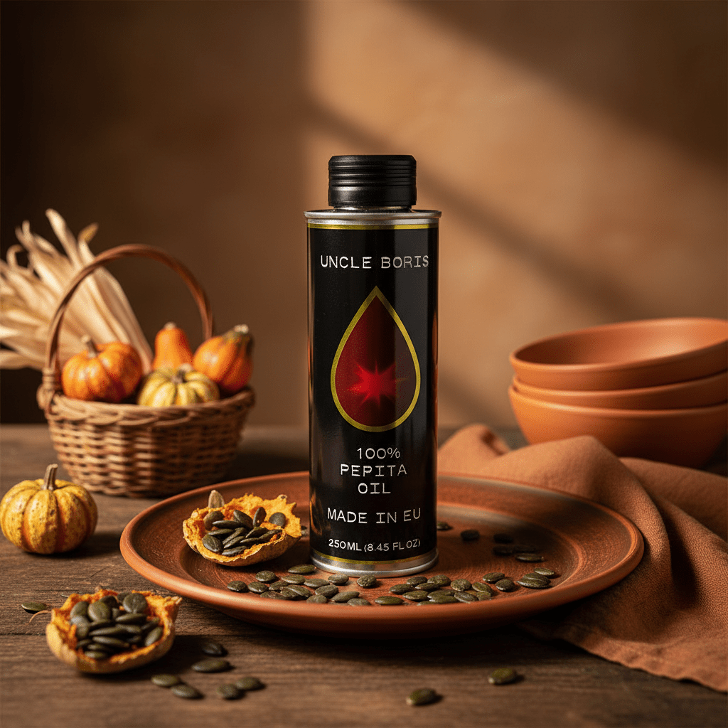 Pumpkin Seed Oil. Cold - Pressed, Roasted Seed, Artisan Oil – 500ml - Dalmatia Oil Shop