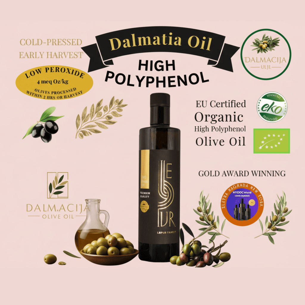 Casaleva Blend – High Polyphenol Olive Oil (1300 mg/kg) - 500ml - Dalmatia Oil Shop