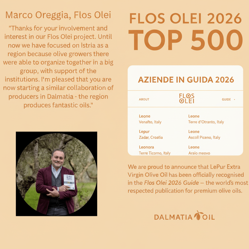 Special Blend – Everyday Extra Virgin Olive Oil (600 mg/kg) - 500ml - Dalmatia Oil Shop